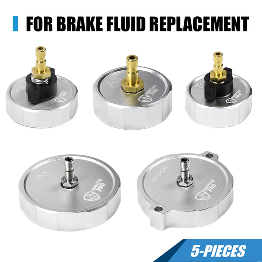 5PCS Master Cylinder Adapter Set for Brake Bleeding