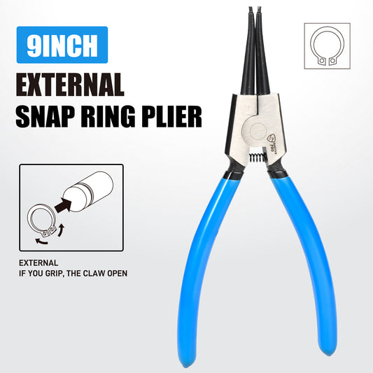 9 Inch Heavy Duty External Snap Ring Pliers