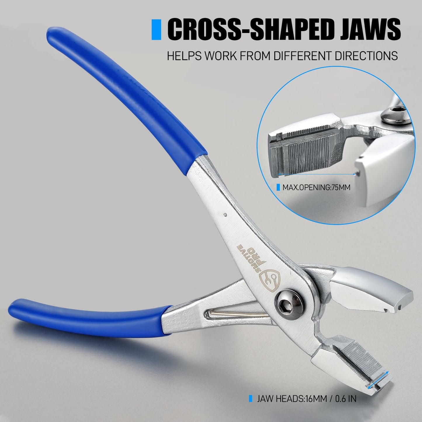 Multi-Directional Hose Clamp Pliers, Multi Directional Universal Automotive Repair Plier for Fuel Lines, Radiator Hoses, Hold Clamps