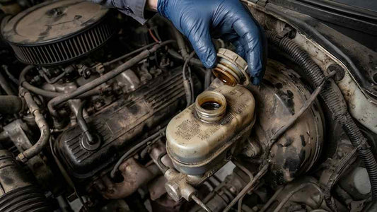 Dark brake fluid comparison showing when brake fluid needs flushing
