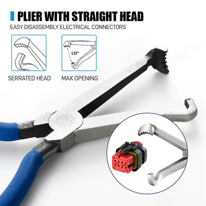 2-Piece Electrical Connector Disconnect Pliers Set