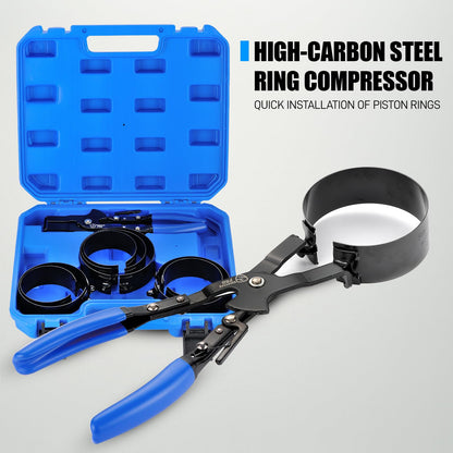 8 Piece Piston Ring Compressor Tool Set