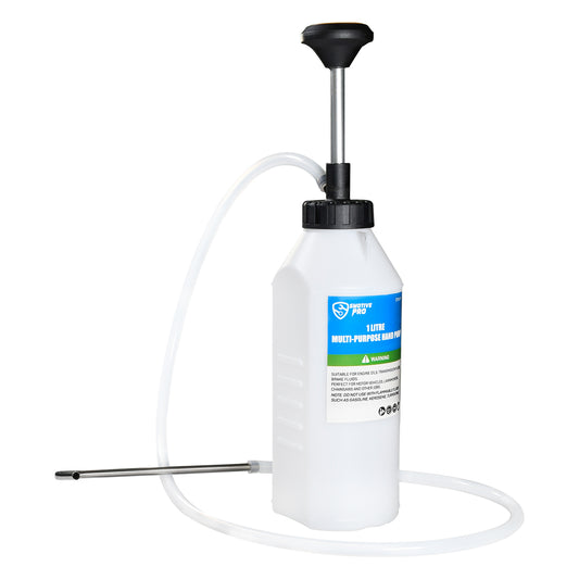 SMOTIVEPRO 1.05 Quart / 1 Liter Multi-Purpose Oil Pump, Hand Fluid Transfer Pump for Engine, Transmission and Gear Oils, Precision Fluid Dispensing in Tight Spaces