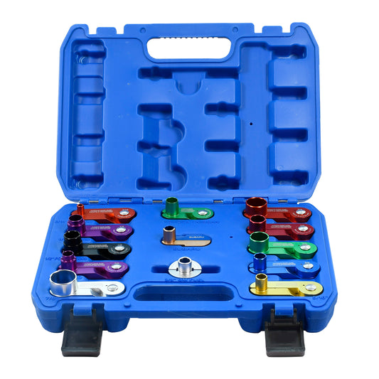 13 Piece Aluminum Spring Disconnect Set, Fuel and Transmission Line Disconnect Kit