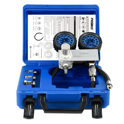 Cylinder Leak Tester Kit, Dual-Gauge 0-100PSI/700kPa