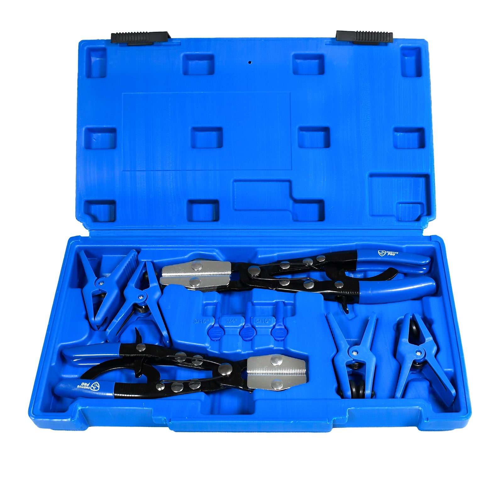 SMOTIVEPRO 9pcs Hose Fluid Stopper Set, Fuel Line Clamp and Stopper Kit, 8inch/10inch Hose Pinch Pliers and 4pcs Steel Line Stopper Kit