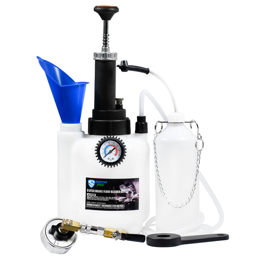 3L Manual Brake Bleeder Fluid Pump T1 (48mm) aluminum master cylinder adapter