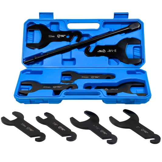 SMOTIVEPRO 10Pcs Pneumatic Fan Clutch Wrench Set Removal Tool Kit, Auto Repair Spanner Kit Installs Fan Clutch Compatible with Ford, GM and Jeep Vehicles