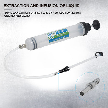 500CC Engine Oil Extractor Pump Brake Fluid Extraction Syringe Vacuum Filling and Extracting Pump