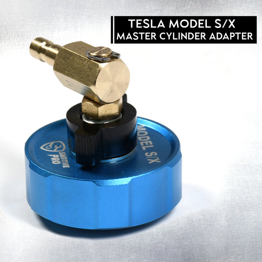 SMOTIVEPRO Master Cylinder Adapter Compatible with Tesla Model S & X,Professional Brake Bleeder Adapter Work Brake Fluid Bleeder kit for Brake Fluid Filling