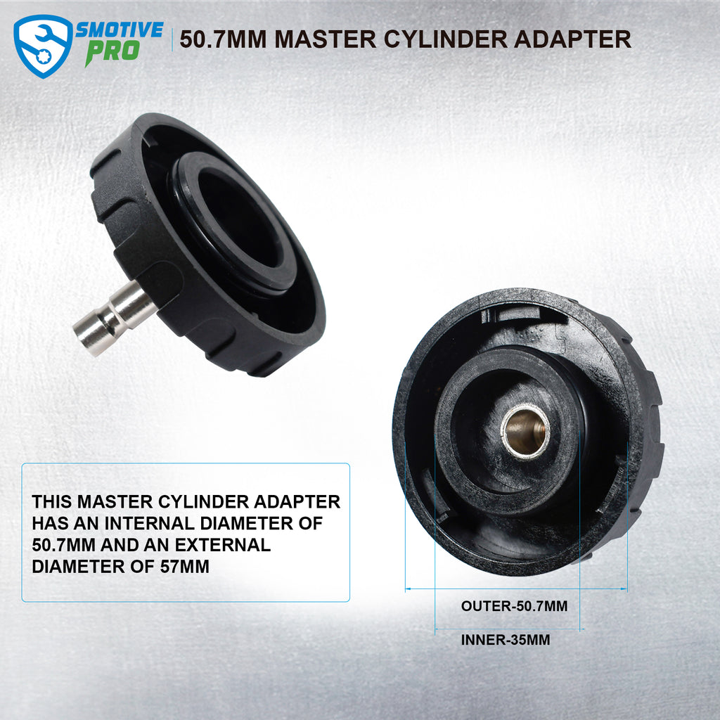 SMOTIVEPRO 50.7mm Master Cylinder Bleeder Adapter Compatible with Most Imported and Some Domestic Vehicles