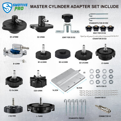 12 pcs Brake Master Cylinder Bleeder Kit