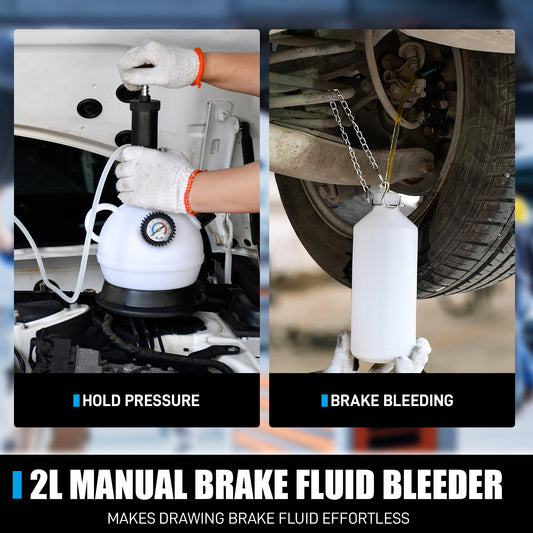 2L Manual Brake Bleeder Fluid Pump 49.5MM adapter