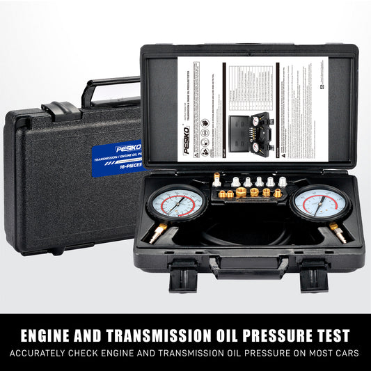 Professional Engine & Transmission Oil Pressure Gauge Kit