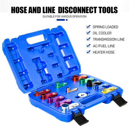 13 Piece Aluminum Spring Disconnect Set, Fuel and Transmission Line Disconnect Kit