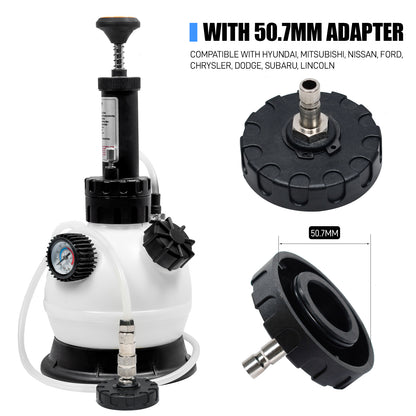2L Manual Brake Bleeder Fluid Pump 50.7mm adapter