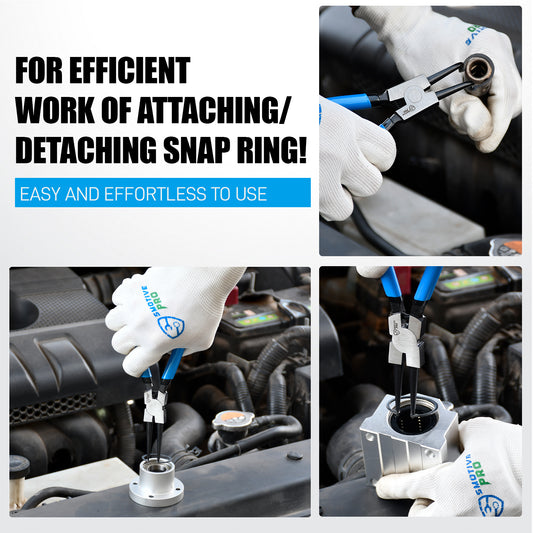 8 Piece Precision Snap Ring Pliers Set