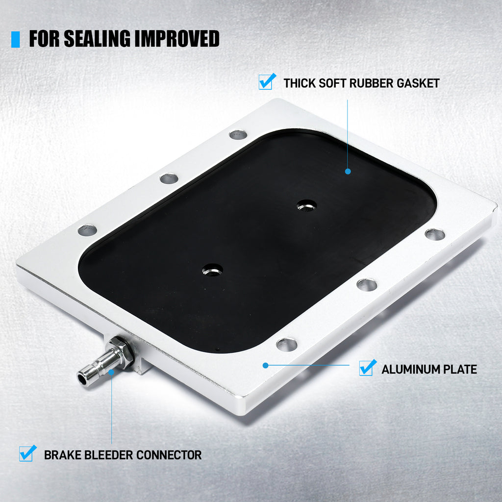 SMOTIVEPRO Aluminum Rectangular Adapter Compatible with AMC, Buick, Cadillac, Chevrolet, GMC, Chrysler, Dodge, and Jeep.