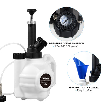 One Person 4L Manual Brake Bleeder Kit