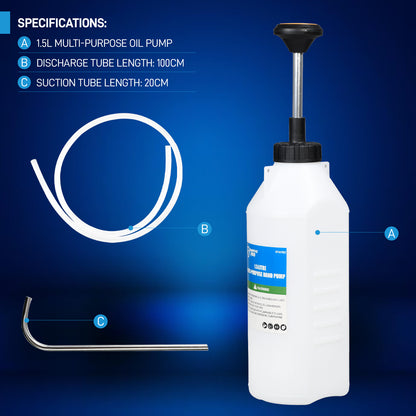 1.585 Quart / 1.5 Liter Multi-Purpose Oil Transfer Pump