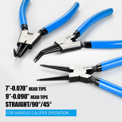 8 Piece Precision Snap Ring Pliers Set