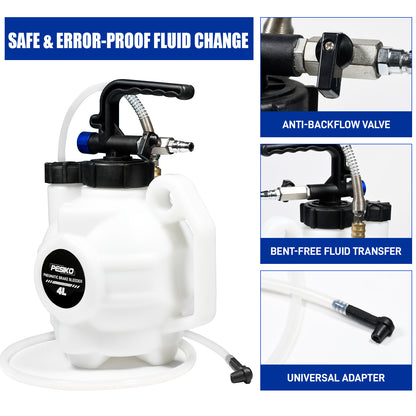 4L Vacuum Brake Fluid Extractor Pump One Person