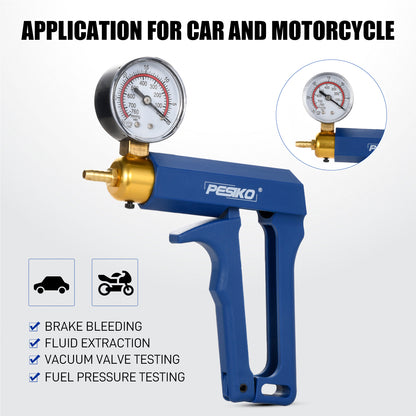 2-in-1 manual vacuum pump brake fluid changer kit
