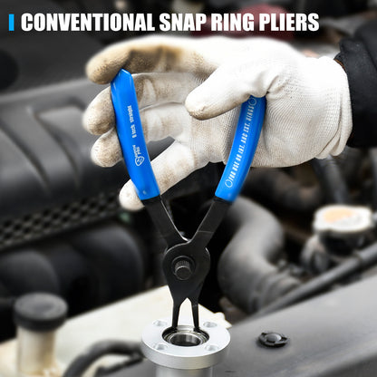 8-Piece Heavy Duty Convertible Internal External Snap Ring Pliers Set