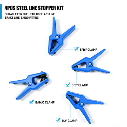 9-Piece Professional Hose Fluid Stopper & Fuel Line Clamp Kit