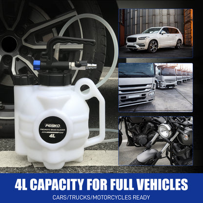 4L Vacuum Brake Fluid Extractor Pump One Person