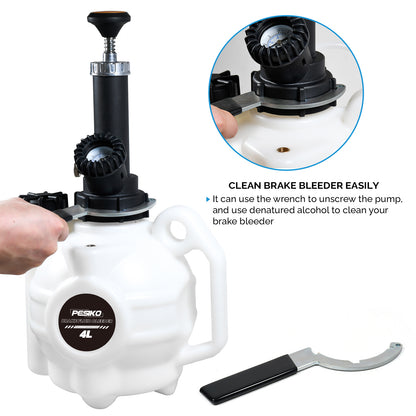 One Person 4L Manual Brake Bleeder Kit