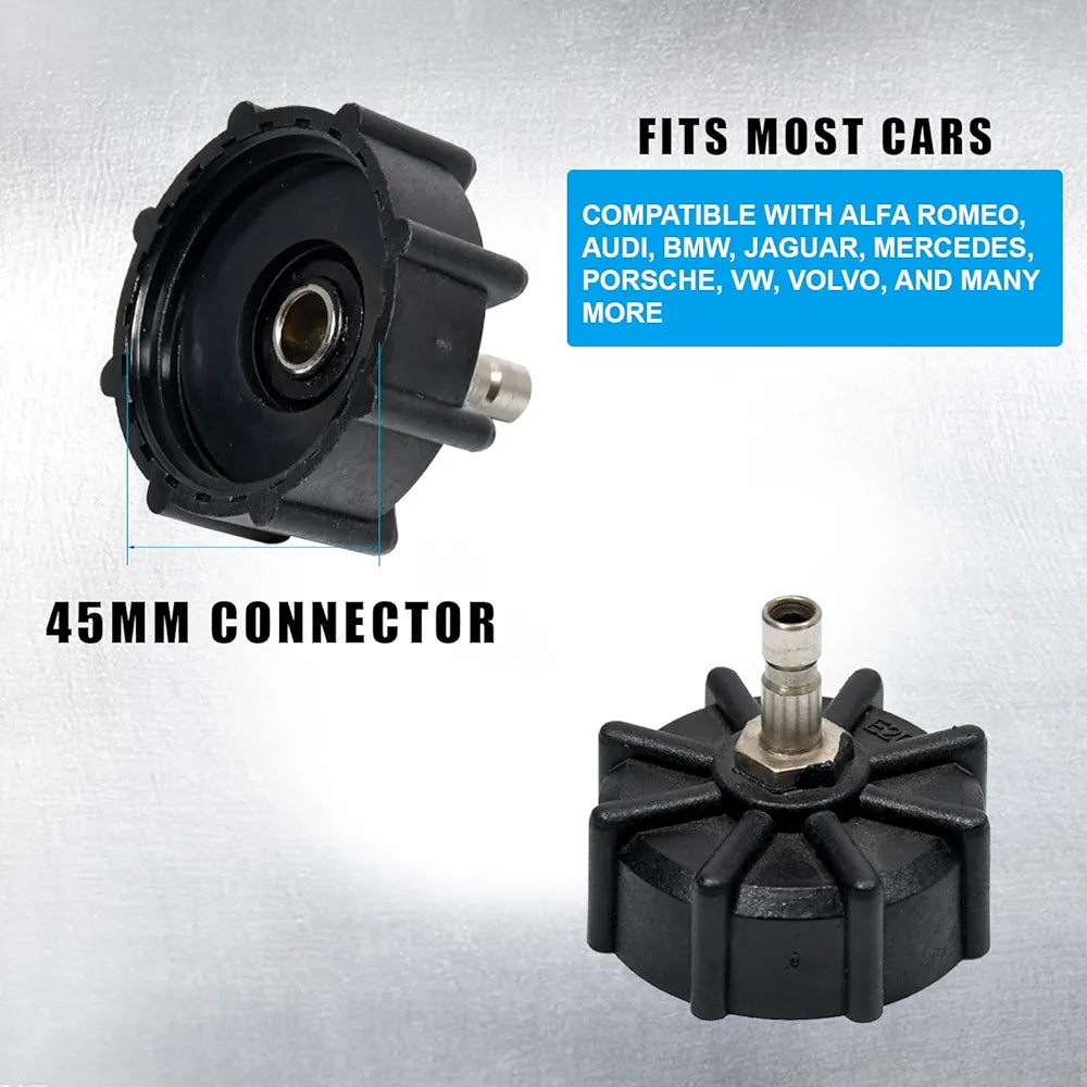 2L Manual Brake Bleeder Fluid Pump, One Man Professional Brake Bleeder Kit Suitable for Most European Brake Mast Cylinder Reservoirs