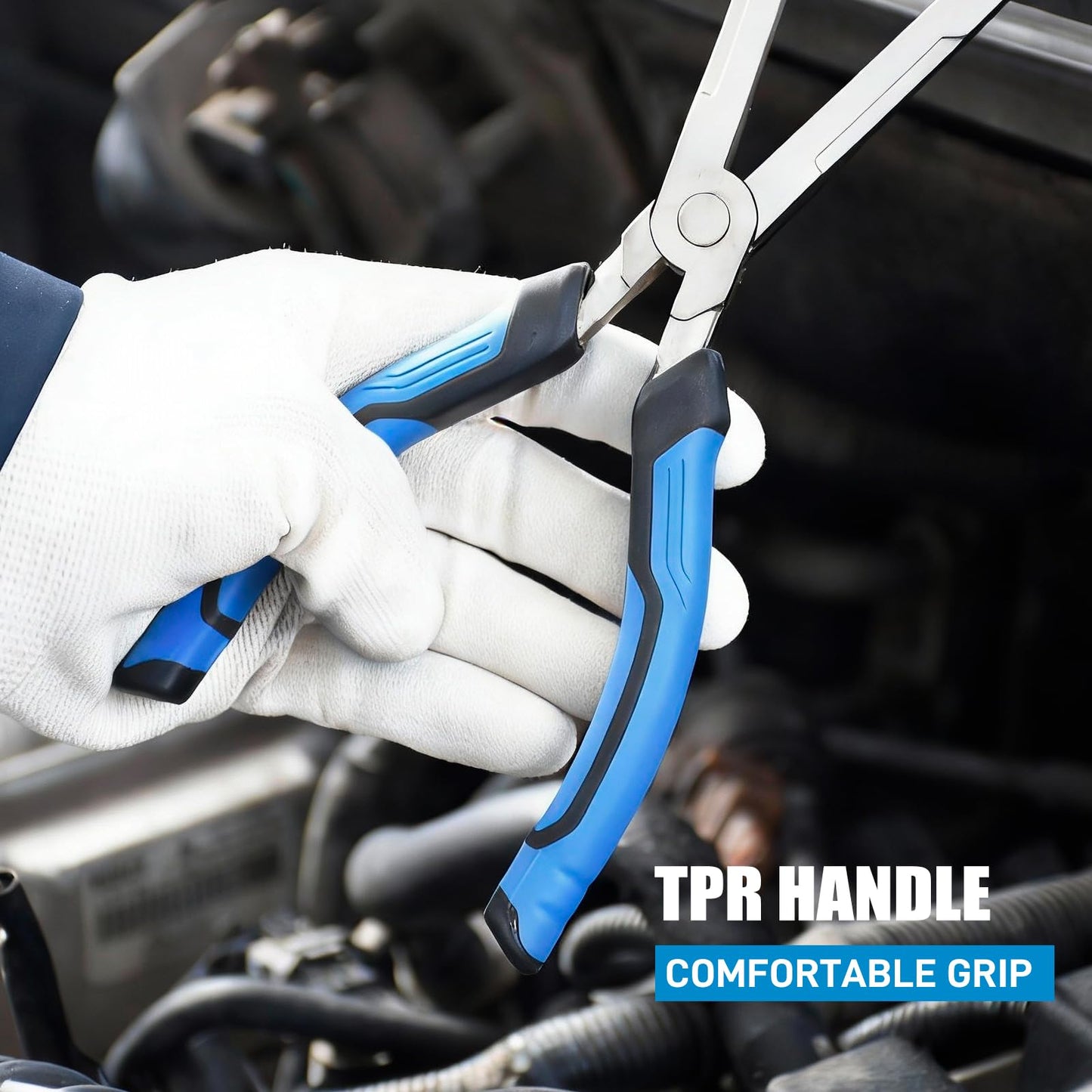 3-Piece Electrical Disconnect Pliers, Hose Clamp Pliers and Automotive Electrical Plug Connector Disconnect Tool Kit, Professional Electrical Connector Removal Tool