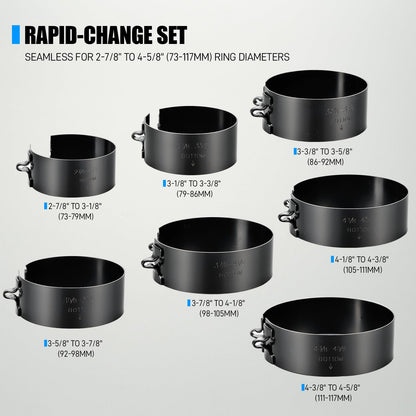 8 Piece Piston Ring Compressor Tool Set