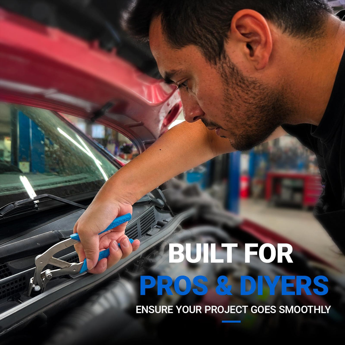 Blue clip removal tool for automotive repair