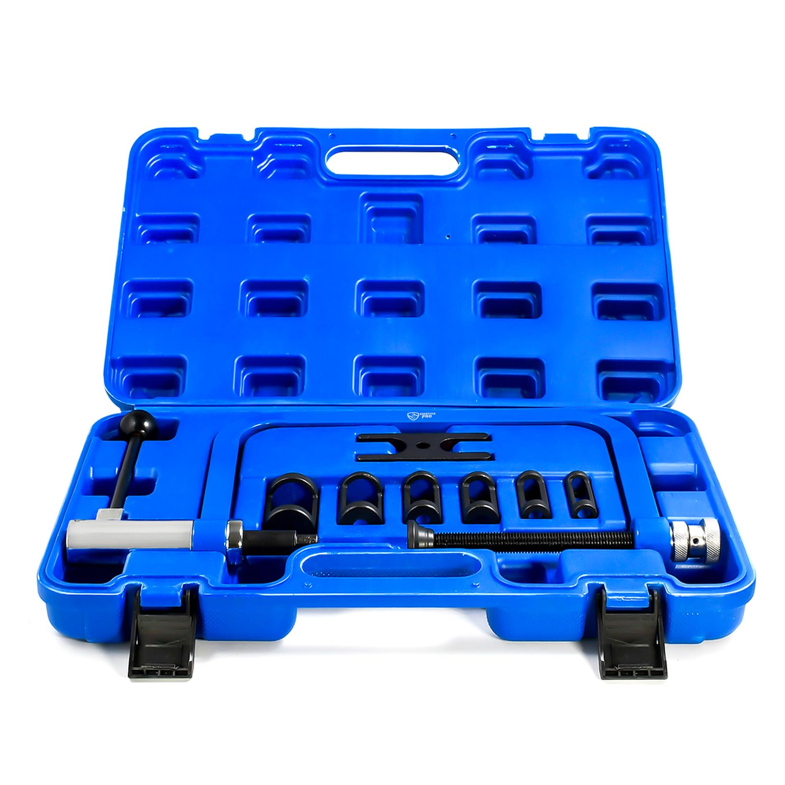 8pc heavy duty valve spring compressor tool kit with carrying case
