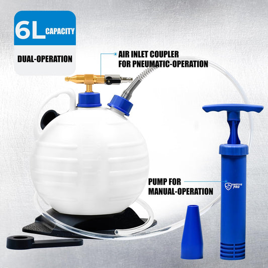 Oil Extractor Pump Vacuum 6L Pneumatic/Manual Fluid Extractor