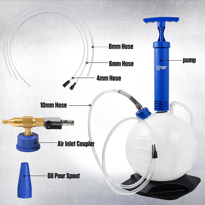 Oil Extractor Pump Vacuum 6L Pneumatic/Manual Fluid Extractor
