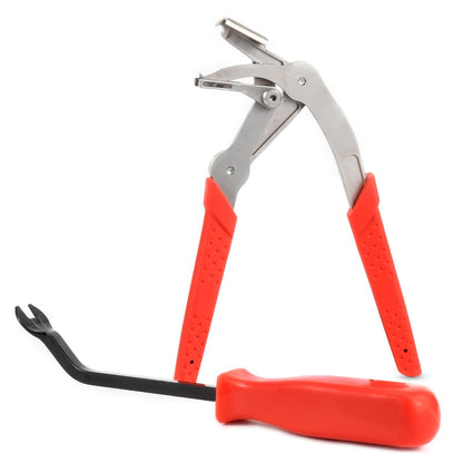 SMOTIVEPRO red car clip pliers and fastener removal tool set